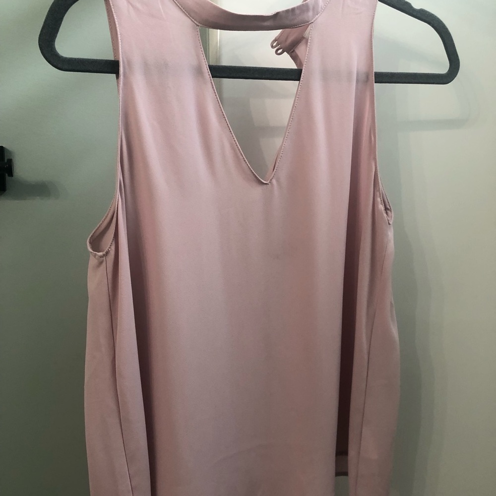 Lavender keyhole blouse